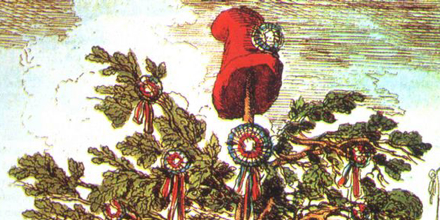 Romans-sur-Isère - 22 février 1849 : Enlèvement du bonnet phrygien, place  du Champ de Mars